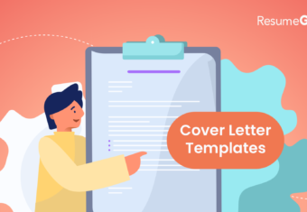 envelope anschreiben template hubpage hero image, animated man pointing at cover letter templates